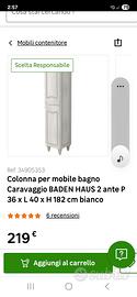 Mobile Colonna Bagno Color Chiaro