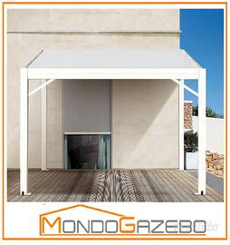 Pensilina BASIC 3x4 travi perimetrali in acciaio