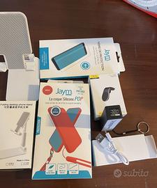 Cover iphone 15 promax rossa + accessori