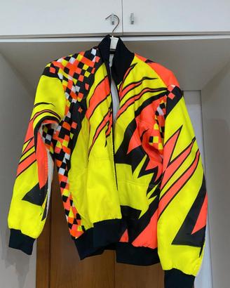Giacca Vintage Windstopper Ciclismo Fluo Anni 90