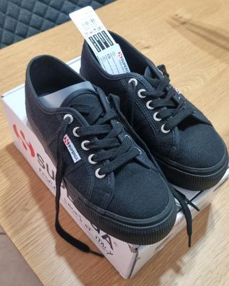 Scarpe Superga Platform Nere numero 36