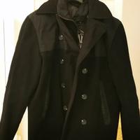 Cappotto nero uomo Desigual doppio petto 