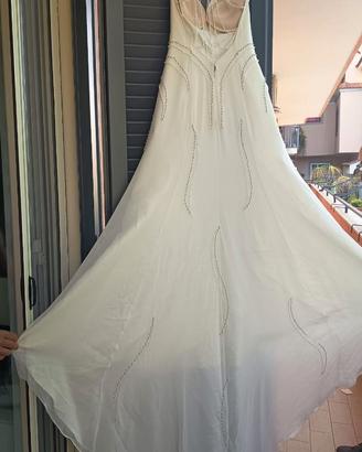 Vestito Sposa Seta, Velo con polsiere