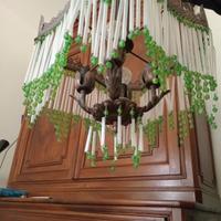 lampadario perline art Decò