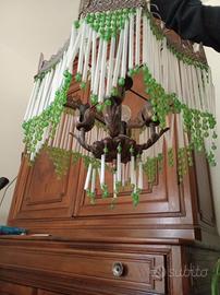 lampadario perline art Decò