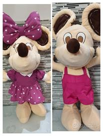 peluche Minnie e Topolino 
