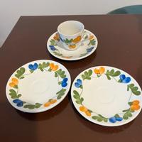 Tazzine con piattini richard ginori mondovi