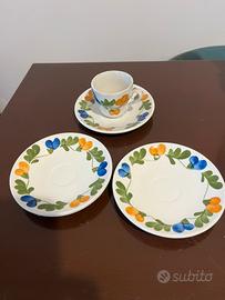 Tazzine con piattini richard ginori mondovi
