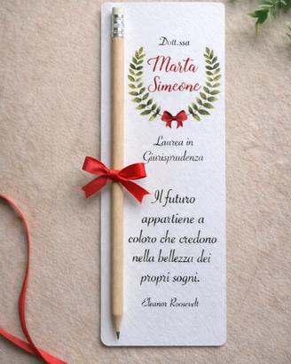 Segnaposto / segnalibro con matita