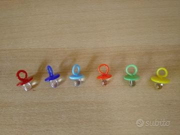 Ciuccetti di vetro colorati per bomboniere