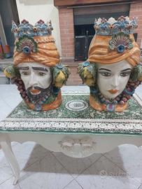 Vasi grandi teste caltagirone