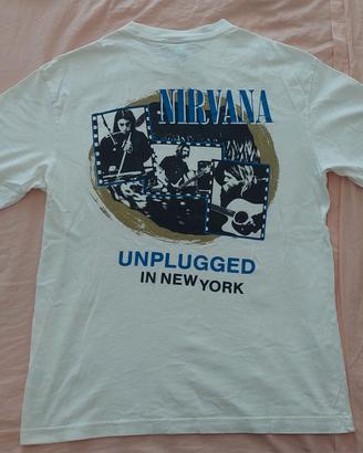 T shirt maglietta NIRVANA NY  tg S ma indossa M