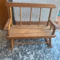 Dondolo doppio casa di bambole vintage