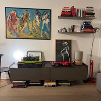 Mobile contenitore + mensole Rimadesio