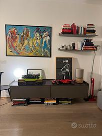 Mobile contenitore + mensole Rimadesio