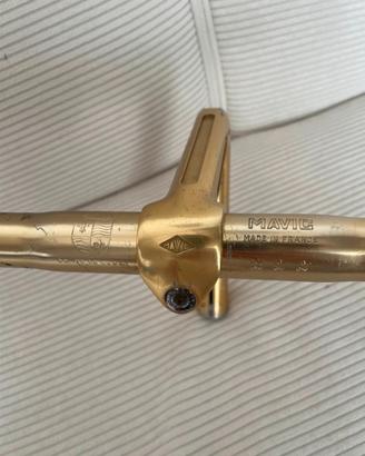 Manubrio + attacco manubrio Mavic Gold 