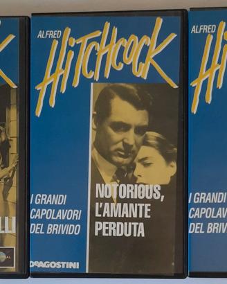 Lotto 3 VHS Alfred Hitchcock