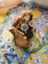 cestino fiori capodimonte