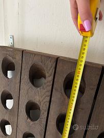 Portabottiglie in legno