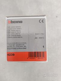 Batteria BTicino per sirena esterna radio
