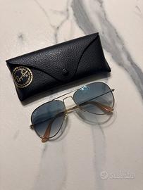Occhiali ray ban aviator metal gold