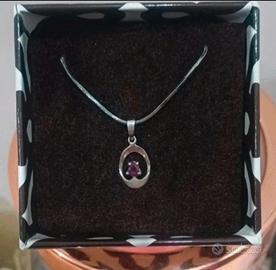 Ciondolo oro bianco 14k 