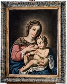 Olio su tela "Madonna del latte" - XVIII Secolo