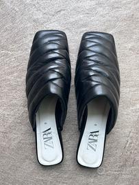 Sabot ciabatta pelle trapuntata Zara