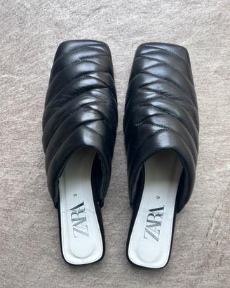 Sabot ciabatta pelle trapuntata Zara