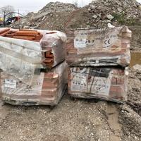 Listelli di mattoni rossi