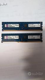 Memorie Kingston 2x4 GB DDR3 (8GB Totali)