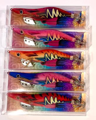 Set di 5 totanare multicolore misura 3/0