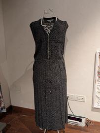 Vestito verde leopardato 