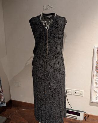 Vestito verde leopardato 