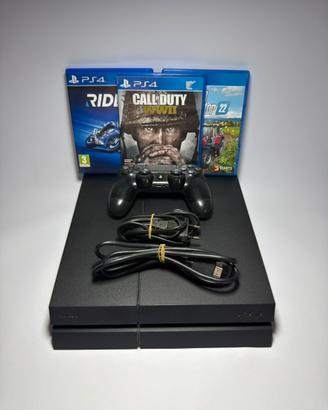 PS4 FAT - 3 Giochi - 1 Joystick