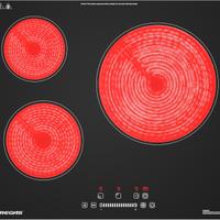 Piano Cottura Vetroceramica 60cm FIREGAS (3 Zone)