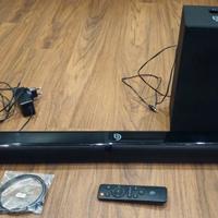 Soundbar e subwoofer Tv home cinema