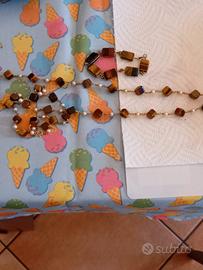 collana e bracciale in ambra 