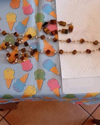 collana e bracciale in ambra 