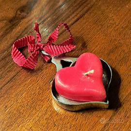 Portacandela a forma di cuore
