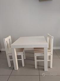 tavolino e sedie Ikea bambini