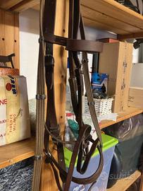 Testiera in cuoio marrone misura full