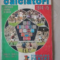 Album 1974 1975 Calciatori 123 figurine mancanti