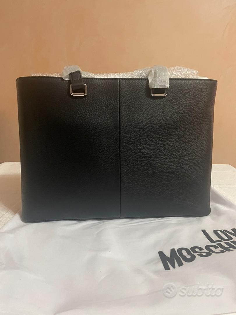 Love moschino borsa shopping nera cuore borchie - Abbigliamento e Accessori  In vendita a Milano