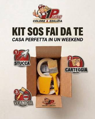 Kit Riparazione Muro Stucco e Pittura