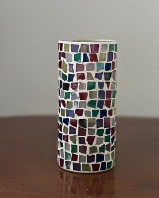 Vaso decorativo in mosaico