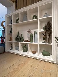 Libreria/porta tv in legno colore bianco