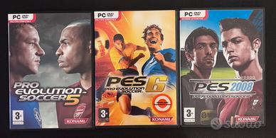 Pes 5, Pes 6, Pes 2008, tutti per PC