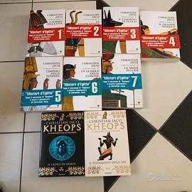 9 libri di Christian Jacq “ I misteri d’Egitto