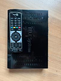 Decoder Tv sat in HD Telesystem con telecomando